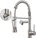Kitchen Faucet,Kitchen Faucets with Pull Down Sprayer AIMADI Commercial Style Single Handle Matte Black Kitchen Faucet with Sprayer