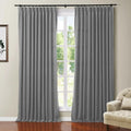 108 Inches Long Blackout Curtain for Bedroom Kids Room , Linen Blend Thermal Insulated Curtain 52Wx108L,1 Panel