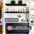 Coffee Sign Black, 9.45 X 6.9 inch | Metal Wall Art