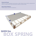 8-Inch Fully Assembled Wood Split Traditional Box Spring/Foundation for Mattress Set