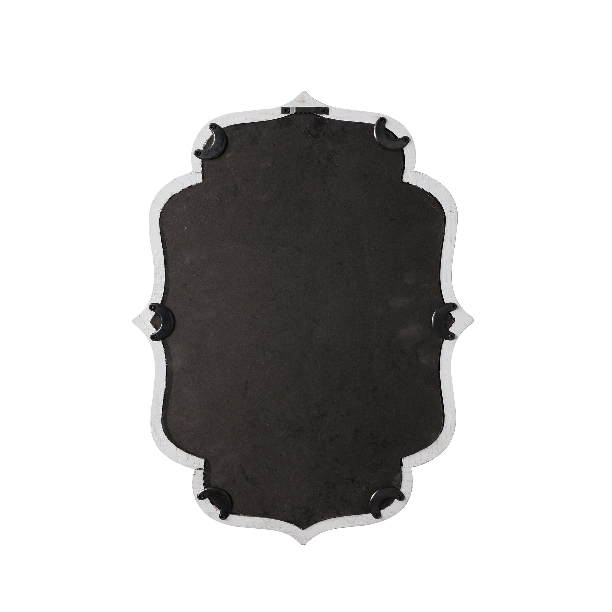 Hanging Rustic Distressed White Bathroom and Living Room Wall Mirrors,16 X 12 Inch