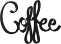 Coffee Sign Black, 9.45 X 6.9 inch | Metal Wall Art