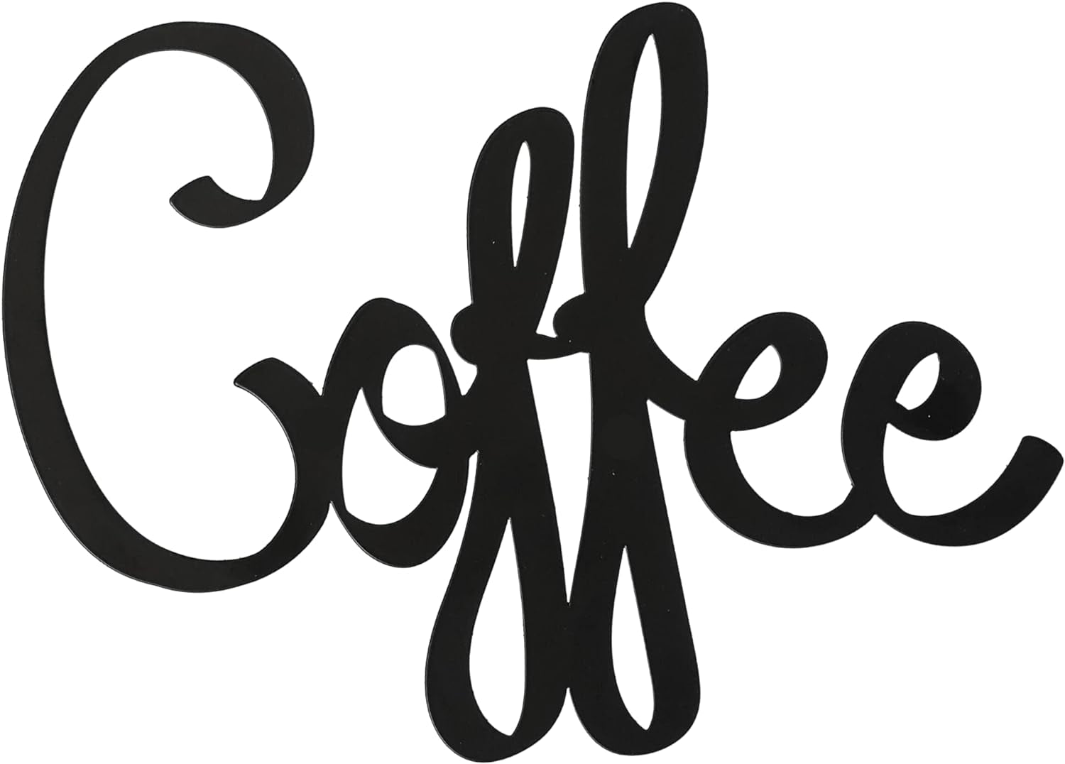 Coffee Sign Black, 9.45 X 6.9 inch | Metal Wall Art