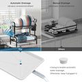 iSPECLE Dish Drying Rack - 2 Tier Dish Rack with Cup Holder, Dish Drainer