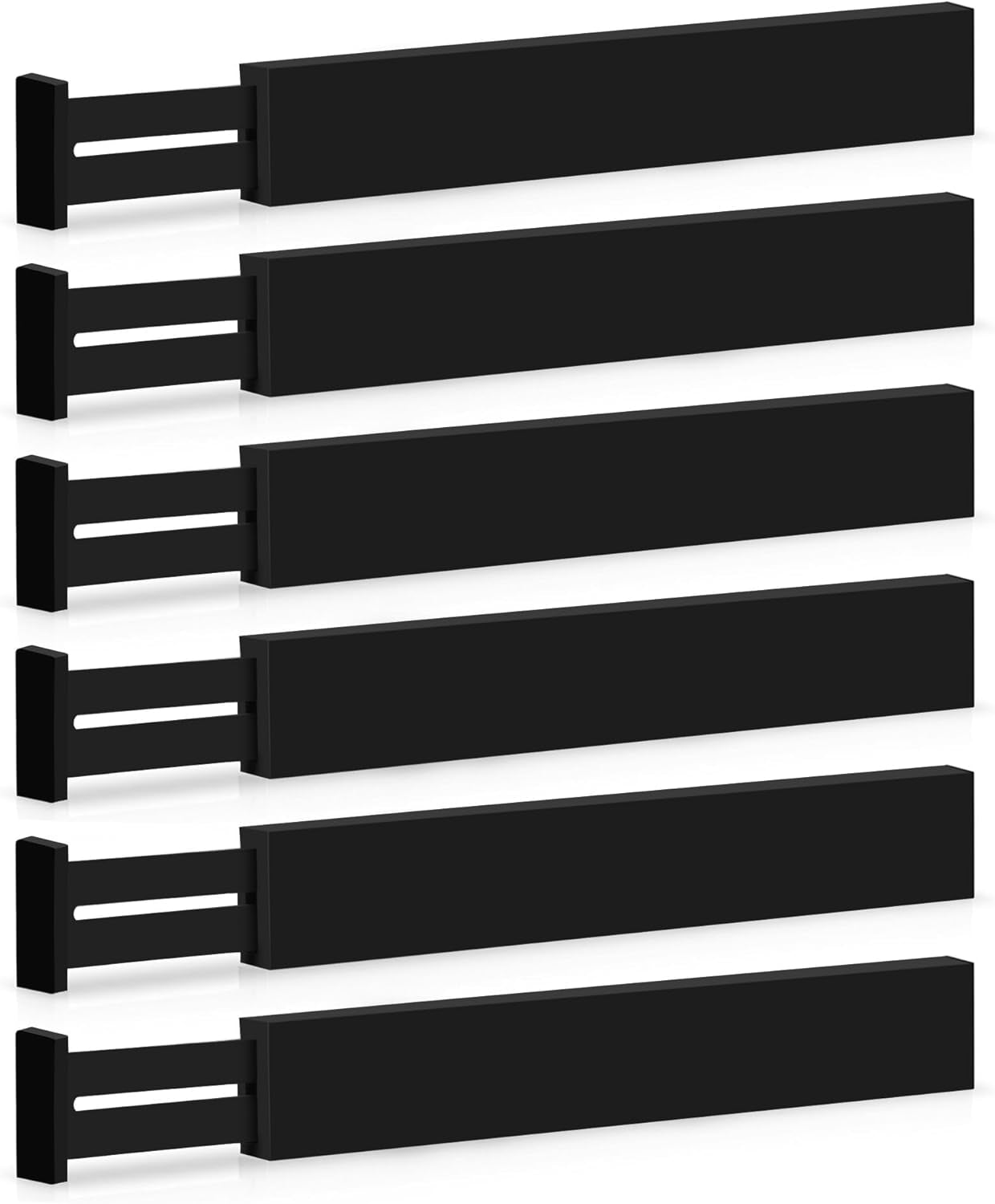 Large Kitchen Drawer Organizer - Expandable Bamboo Drawer Dividers (17" - 21.5")