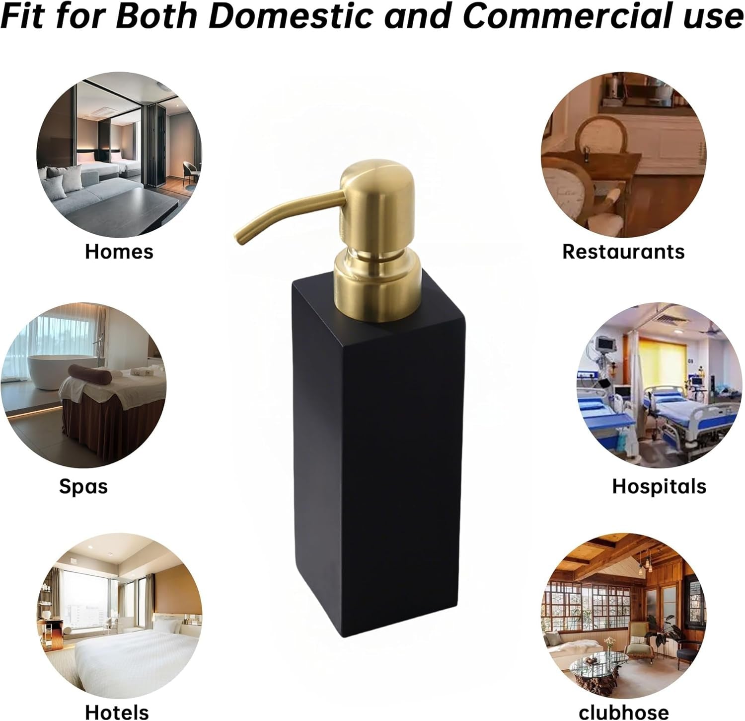 Matte Black Soap Dispenser