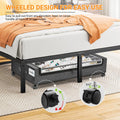 under Bed Storage with Wheels:2 Pack under the Bed Storage Bins