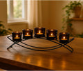 Seraphic Iron Arch Table Centerpiece Decoration 3 Cups