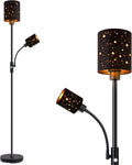 Gothic Floor Lamp with Laser-Cutout Lampshade, LED Standing Lamp for Living Room & Bedroom, 67 Inch