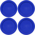 1 Cup/236 mL Blue Replacement Lids/Covers for Pyrex 7202-PC, Anchor Hocking & Klare Ware Storage Bowls *Lids Only - Glass Container Not Included* (6 Pack, Blue)