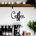 Coffee Sign Black, 9.45 X 6.9 inch | Metal Wall Art