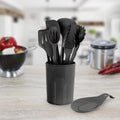 MegaChef Tool Cookware Utensil Set, 12 Piece, Black