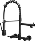 Kitchen Faucet,Kitchen Faucets with Pull Down Sprayer AIMADI Commercial Style Single Handle Matte Black Kitchen Faucet with Sprayer