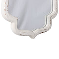 Hanging Rustic Distressed White Bathroom and Living Room Wall Mirrors,16 X 12 Inch