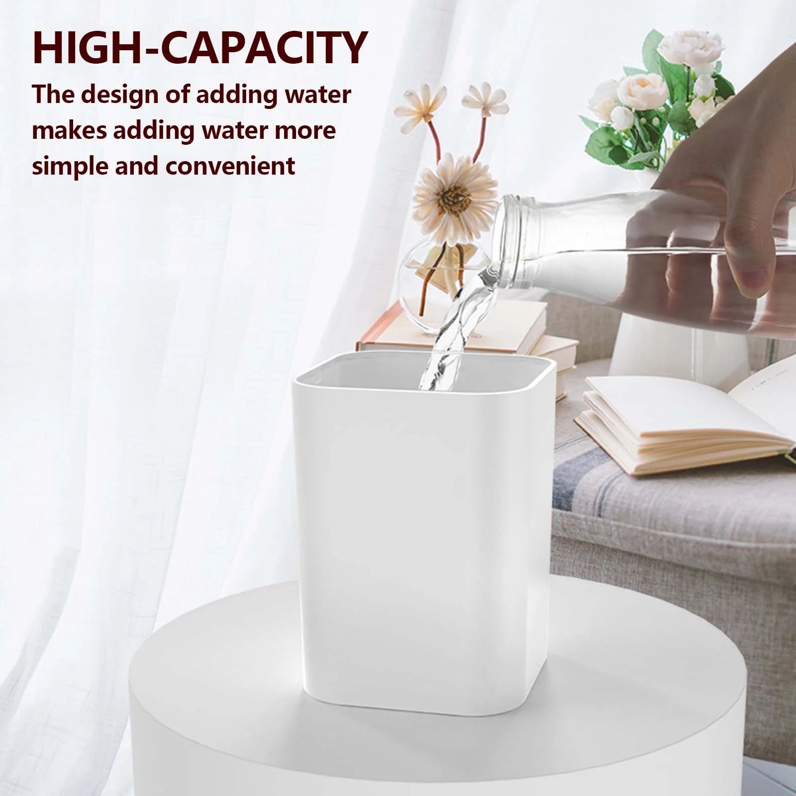 Humidifiers for Bedroom, Humidifier Household Bedroom Small Aromatherapy Humidifier Night Light Car USB Plug In