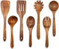 Teak Wooden Spoons for Cooking - Kitchen Utensils Sets With Spatulas