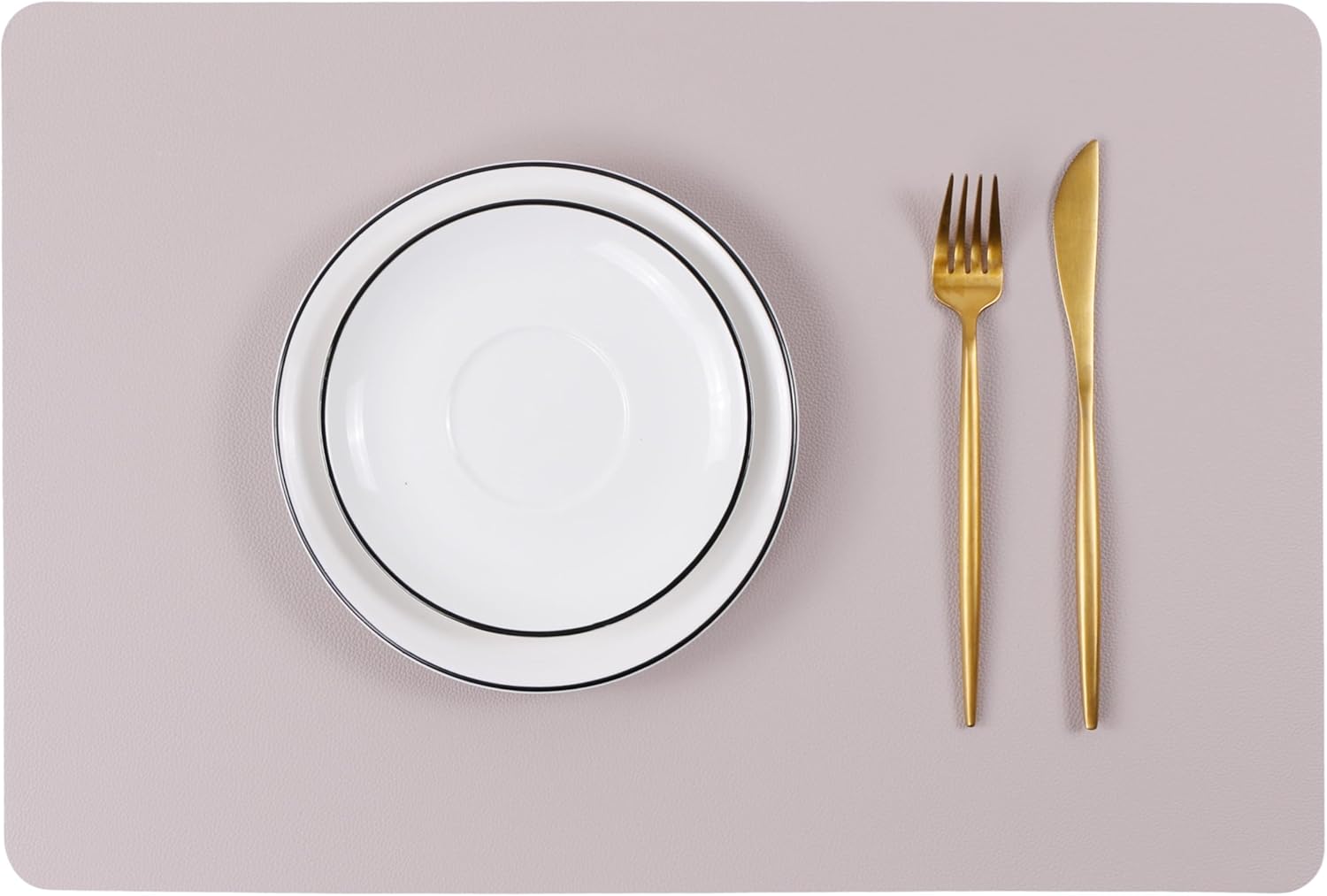 Wipeable Placemats Leather Table Mats Waterproof Heat-Resistant Easy to Clean for Dining Table Set Kitchen Table