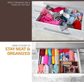 Large Kitchen Drawer Organizer - Expandable Bamboo Drawer Dividers (17