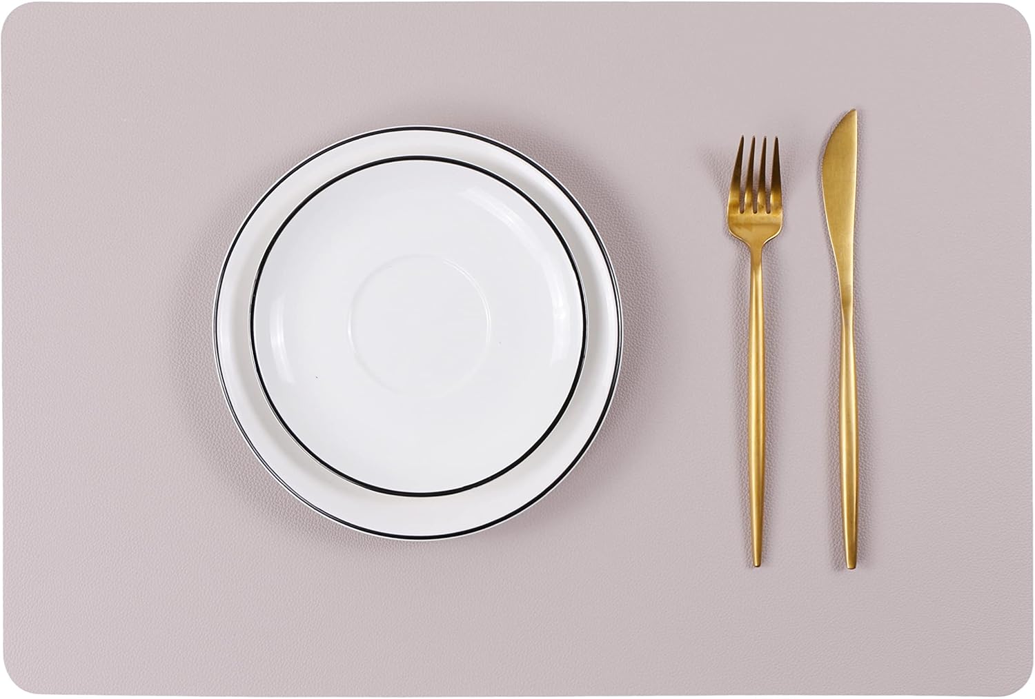 Wipeable Placemats Leather Table Mats Waterproof Heat-Resistant Easy to Clean for Dining Table Set Kitchen Table