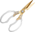 Heavy Duty Sharp Kitchen Scissors, Dishwasher Safe, Cooking Shears for Meat, Chicken, Fish, Poultry, Herb, Bread (Purple)