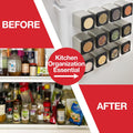 Set of 3 Magnetic Spice Jars, Shake or Pour Containers Attach to Most Refrigerator Doors & Appliances