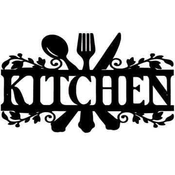 Metal Kitchen Sign Wall Decor