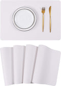 Wipeable Placemats Leather Table Mats Waterproof Heat-Resistant Easy to Clean for Dining Table Set Kitchen Table