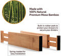 Large Kitchen Drawer Organizer - Expandable Bamboo Drawer Dividers (17