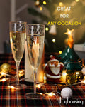 6 Oz Clear Plastic Champagne Glasses48 Pack,
