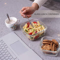 18-Piece BPA-Free Glass Food Storage Container Set with Lids - Leak-Proof Meal Prep Containers (9 Containers and 9 Lids)