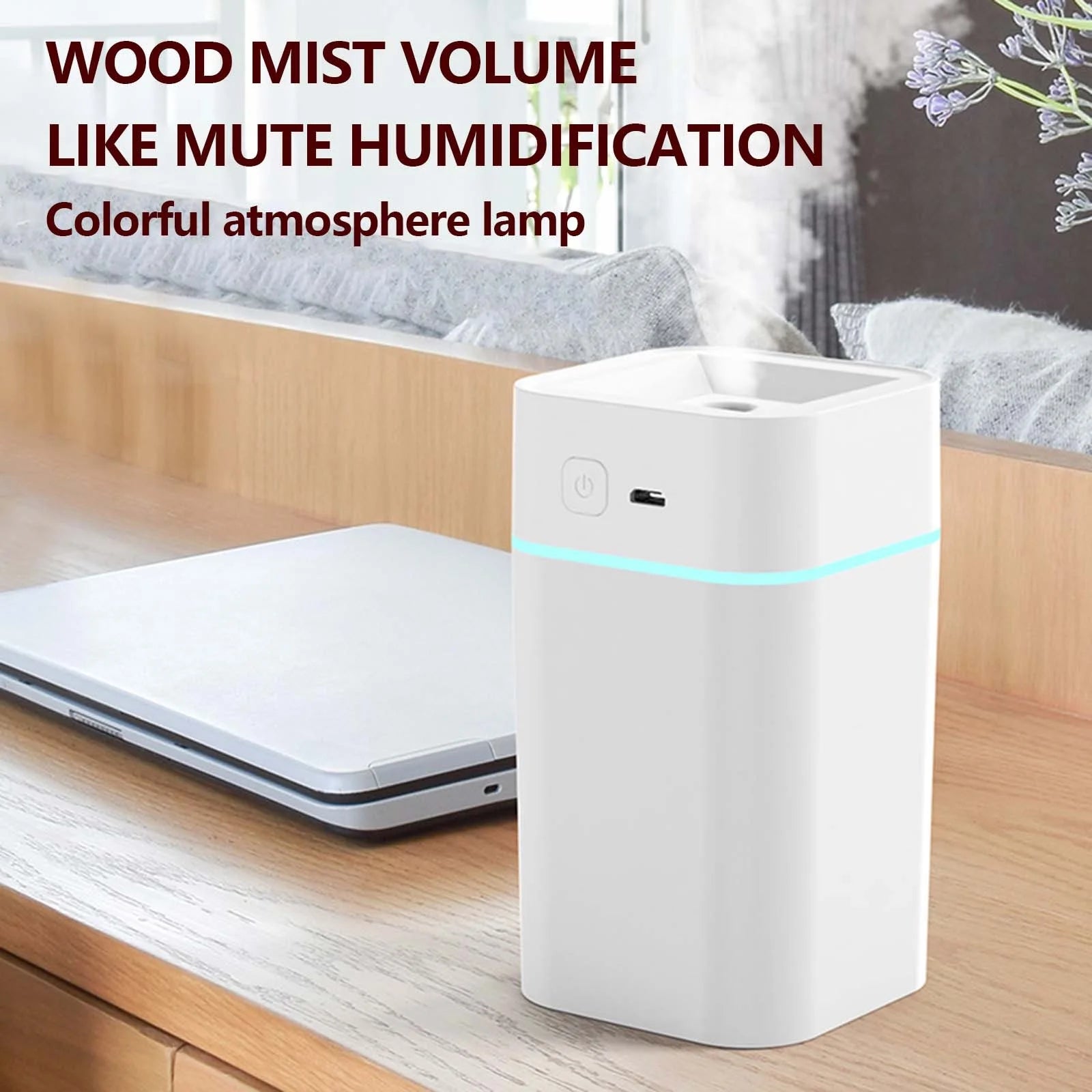 Humidifiers for Bedroom, Humidifier Household Bedroom Small Aromatherapy Humidifier Night Light Car USB Plug In