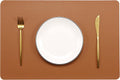 Wipeable Placemats Leather Table Mats Waterproof Heat-Resistant Easy to Clean for Dining Table Set Kitchen Table