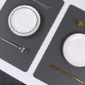 Wipeable Placemats Leather Table Mats Waterproof Heat-Resistant Easy to Clean for Dining Table Set Kitchen Table