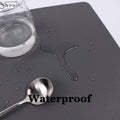 Wipeable Placemats Leather Table Mats Waterproof Heat-Resistant Easy to Clean for Dining Table Set Kitchen Table