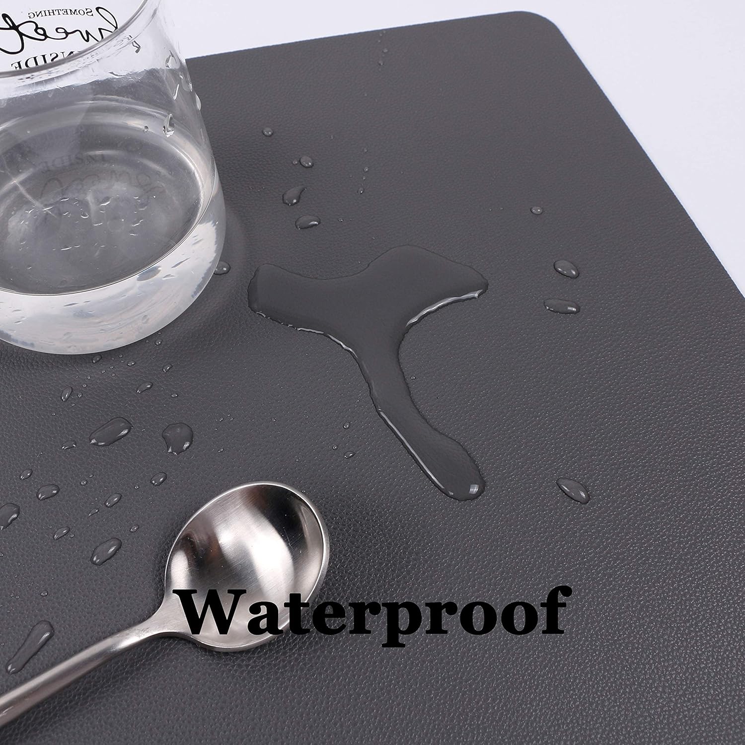 Wipeable Placemats Leather Table Mats Waterproof Heat-Resistant Easy to Clean for Dining Table Set Kitchen Table