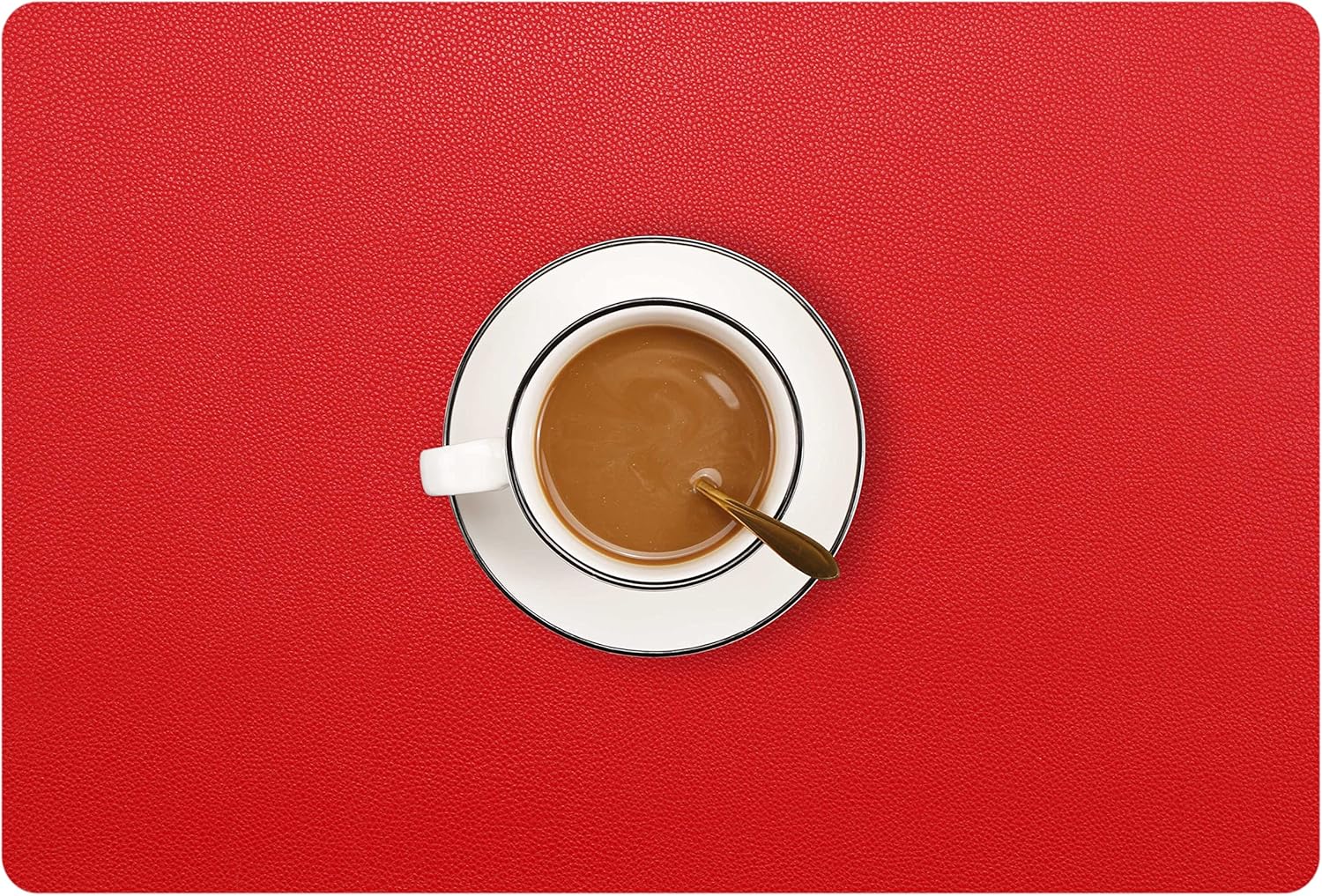 Wipeable Placemats Leather Table Mats Waterproof Heat-Resistant Easy to Clean for Dining Table Set Kitchen Table