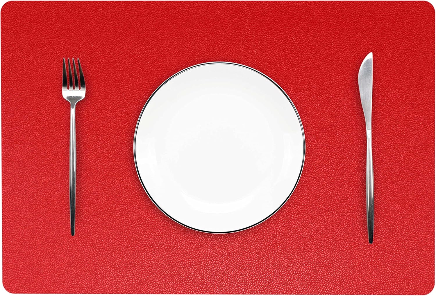 Wipeable Placemats Leather Table Mats Waterproof Heat-Resistant Easy to Clean for Dining Table Set Kitchen Table