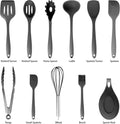 MegaChef Tool Cookware Utensil Set, 12 Piece, Black