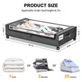 under Bed Storage with Wheels:2 Pack under the Bed Storage Bins