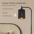 Gothic Floor Lamp with Laser-Cutout Lampshade, LED Standing Lamp for Living Room & Bedroom, 67 Inch