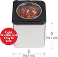 Set of 3 Magnetic Spice Jars, Shake or Pour Containers Attach to Most Refrigerator Doors & Appliances