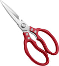 Heavy Duty Sharp Kitchen Scissors, Dishwasher Safe, Cooking Shears for Meat, Chicken, Fish, Poultry, Herb, Bread (Purple)