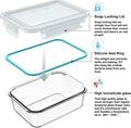 18-Piece BPA-Free Glass Food Storage Container Set with Lids - Leak-Proof Meal Prep Containers (9 Containers and 9 Lids)