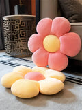 Six-Petal Flower Cushion Pillow in soft pastel colors, featuring a plush sunflower-inspired design. Perfect for adding warmth and charm to any space.