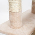 66.25 In. Beige Skyscraper Sleep and Play Cat Tree