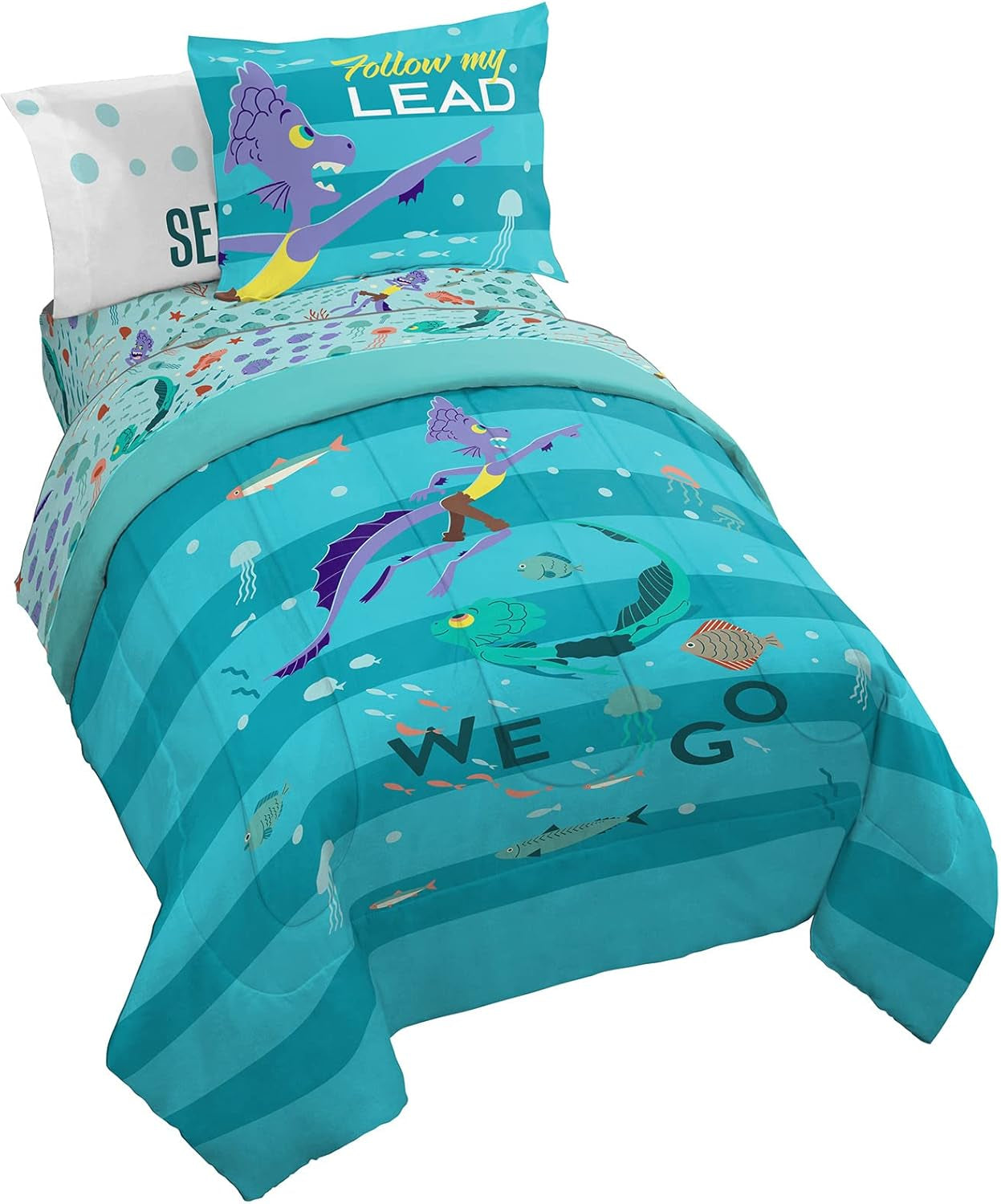 Jay Franco Trend Collector Believe 4 Piece Toddler Bed Set - Includes Comforter & Sheet Set - Super Soft Fade Resistant Microfiber Bedding