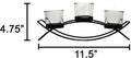 Seraphic Iron Arch Table Centerpiece Decoration 3 Cups