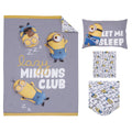 Lazy Minions Club 4 Piece Toddler Bed Set