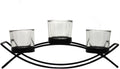 Seraphic Iron Arch Table Centerpiece Decoration 3 Cups