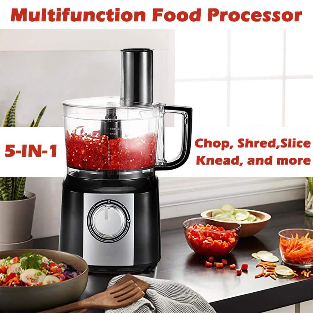 10-Cup 3-Speed Multifunctional Stainless Steel Food Processor